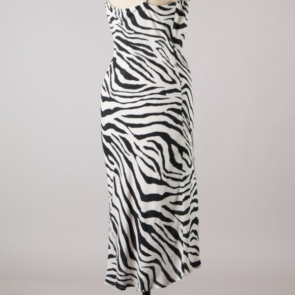 Zebra Print Slip Dress - Picture 2 of 7